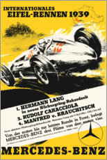 Trätavla  Eifel race 1939 (German) - Vintage Advertising Collection