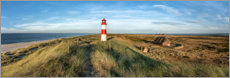 Poster Lighthouse on the elbow on Sylt