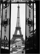 Trätavla  Eiffeltornet, ca 1920