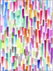 Poster Colorful brushstrokes