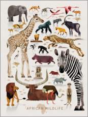Canvastavla  African wildlife - Dieter Braun