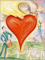 Poster Ett hjärta i brand