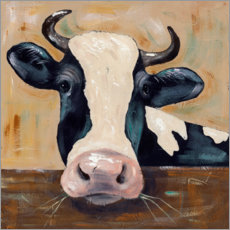 Canvastavla  Portrait of a cow - Jade Reynolds