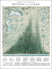Poster  Rivers and lakes - Wunderkammer Collection