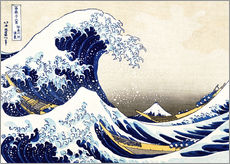 Galleritryck  Under vågen utanför Kanagawa - Katsushika Hokusai