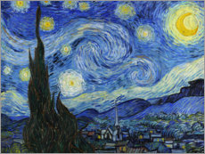 Trätavla  Stjärnenatt - Vincent van Gogh