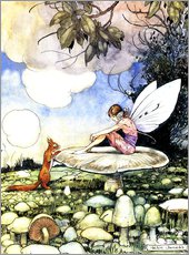 Självhäftande poster  Fairy and squirrel