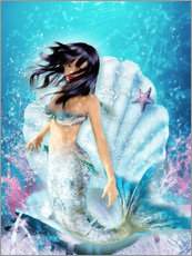 Självhäftande poster  Mermaid Fenja - Dolphins DreamDesign