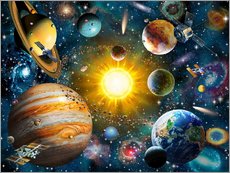Galleritryck  Vårt solsystem - Adrian Chesterman