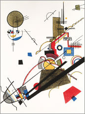 Självhäftande poster  Parallel Diagonals - Wassily Kandinsky