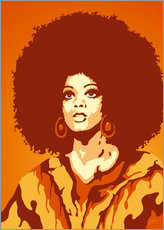 Självhäftande poster  70s orange soul mom - JASMIN!