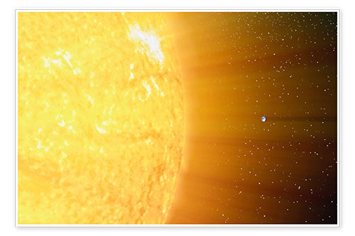 Poster The relative sizes of the Sun and the Earth