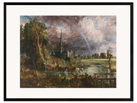 Inramat konsttryck  Salisbury Cathedral - John Constable