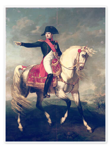 Poster Equestrian Portrait of Napoleon I