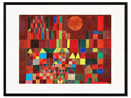 Inramat konsttryck  Slott och sol - Paul Klee