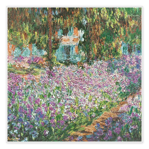 Poster Konstnärens trädgård i Giverny