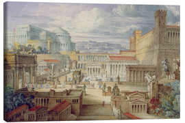 Canvastavla  A Scene in Ancient Rome - Joseph Michael Gandy