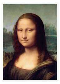 Poster  Mona Lisa (detalj) - Leonardo da Vinci