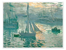 Poster  Sunrise - Claude Monet