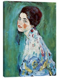 Canvastavla  Porträtt av en dam - Gustav Klimt