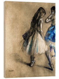 Trätavla  A Dancer resting - Edgar Degas
