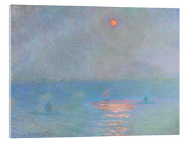 Akrylglastavla  Waterloo Bridge - Claude Monet