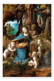 Poster  The Virgin of the Rocks - Leonardo da Vinci