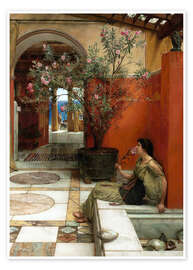 Poster  An Oleander - Lawrence Alma-Tadema