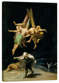 Canvastavla  Witches' flight - Francisco José de Goya