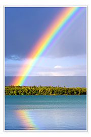 Poster  Rainbow on Lake Naknek - Jerry Ginsberg
