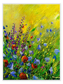 Poster Bright flower meadow