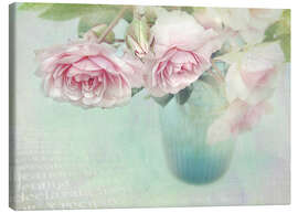 Canvastavla  pink roses - Lizzy Pe
