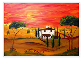Poster  Warmth of Tuscany - Christine Huwer