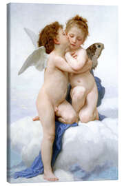 Canvastavla  The First Kiss - William Adolphe Bouguereau