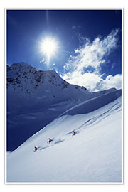 Poster  Heli-skiing on the Aoraki - James Kay