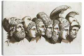 Canvastavla  The Heroes of the Trojan War - English School