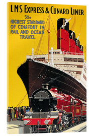 Akrylglastavla  Lms Express & Cunard Liner