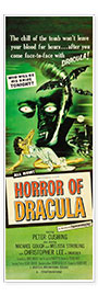 Poster  HORROR of Dracula, Melissa Stribling, Christopher Lee 1958