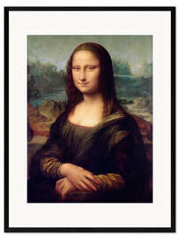Inramat konsttryck  Mona Lisa - Leonardo da Vinci