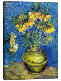 Canvastavla  Fritillaries in a Copper Vase - Vincent van Gogh