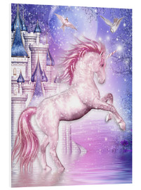 PVC-tavla  Pink Magic Unicorn - Dolphins DreamDesign