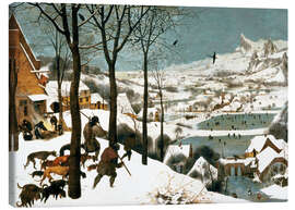 Canvastavla  Jägarna i snön - Pieter Brueghel d.Ä.
