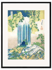 Inramat konsttryck  Yoro Waterfall in Mino Province - Katsushika Hokusai