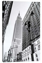 Canvastavla  New York City - Empire State Building (monochrome) - Sascha Kilmer