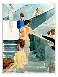 Poster  Bauhaus staircase - Oskar Schlemmer