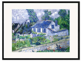 Inramat konsttryck  Houses in Auvers - Vincent van Gogh