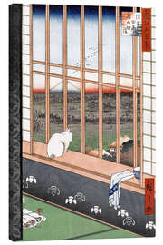 Canvastavla  Asakusa rice fields and Torinomachi festival - Utagawa Hiroshige