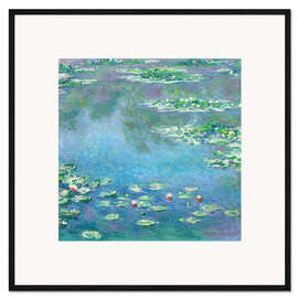 Inramat konsttryck  Näckrosor, 1906 - Claude Monet