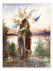 Poster  The sacred elephant - Gustave Moreau