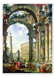 Poster Romersk Capriccio, 18th century